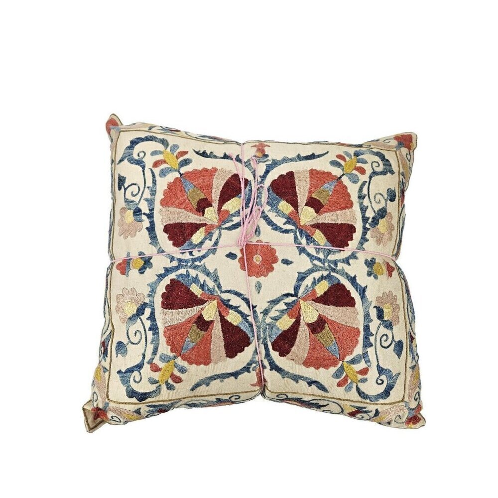 New Francesca Gentilli Cushion Embroidered Pillow 20 x 18